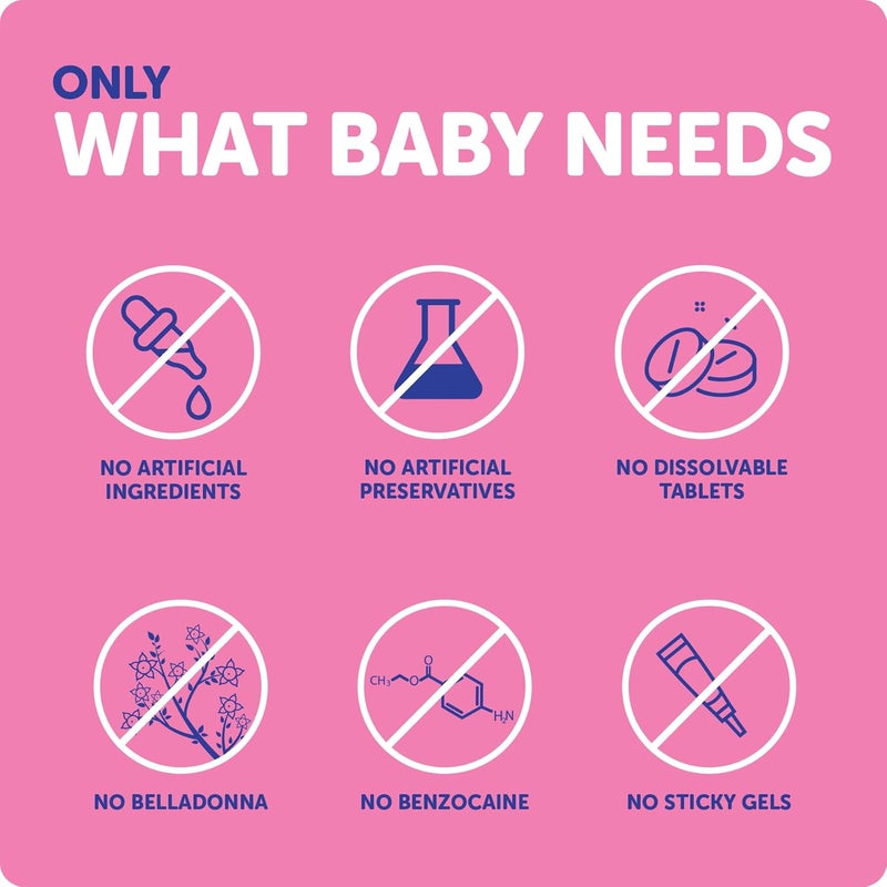 Ddrops Organic Baby Teething Liquid Drops, for Ages 3 Months+, 60 Drops, 0.06 fl oz (1.7 ml) - Image 5